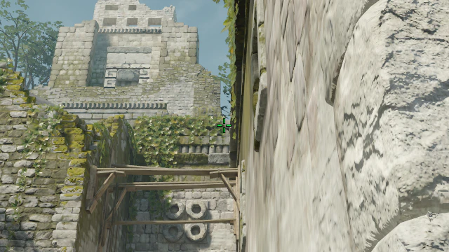 Where to aim before releasing the throw