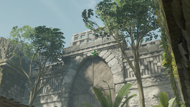Where to aim before releasing the throw