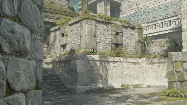 Where to aim before releasing the throw