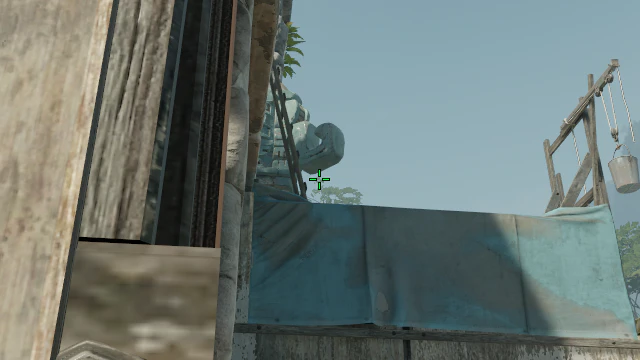 Where to aim before releasing the throw