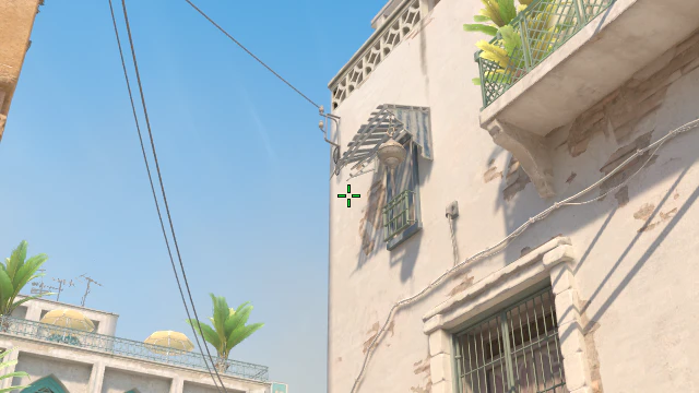 Where to aim before releasing the throw