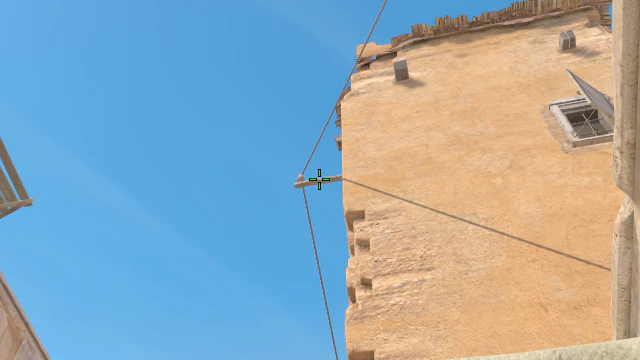 Where to aim before releasing the throw