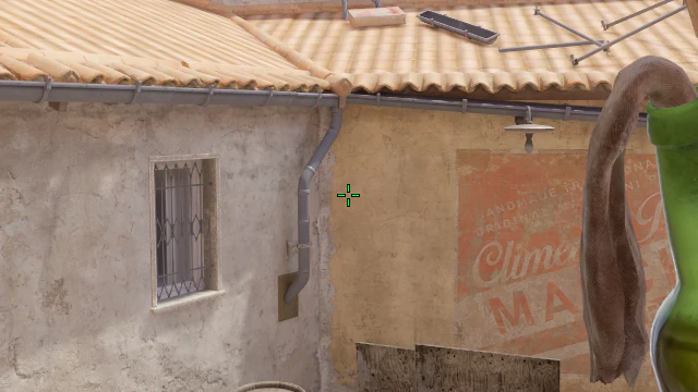 Where to aim before releasing the throw