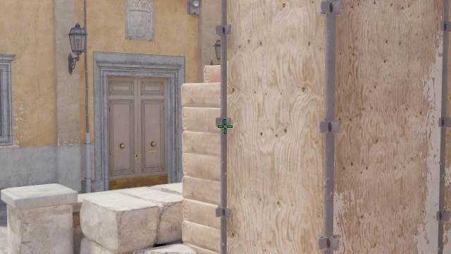 Where to aim before releasing the throw