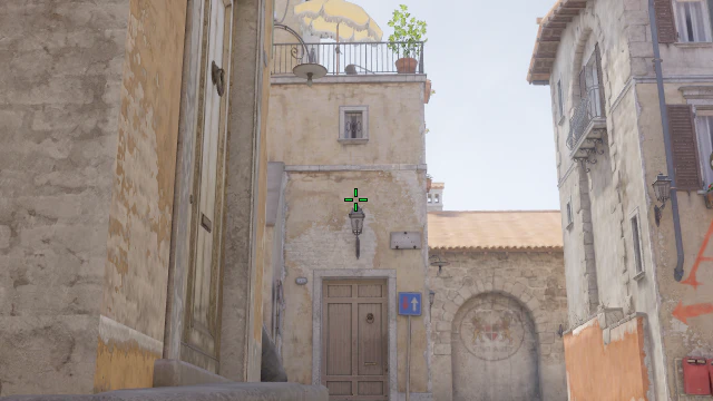 Where to aim before releasing the throw