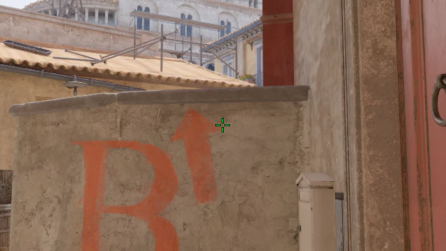 Where to aim before releasing the throw