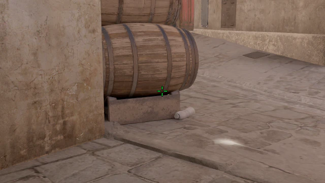 Where to aim before releasing the throw