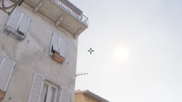 Where to aim before releasing the throw