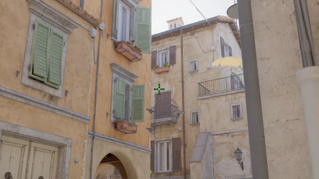 Where to aim before releasing the throw