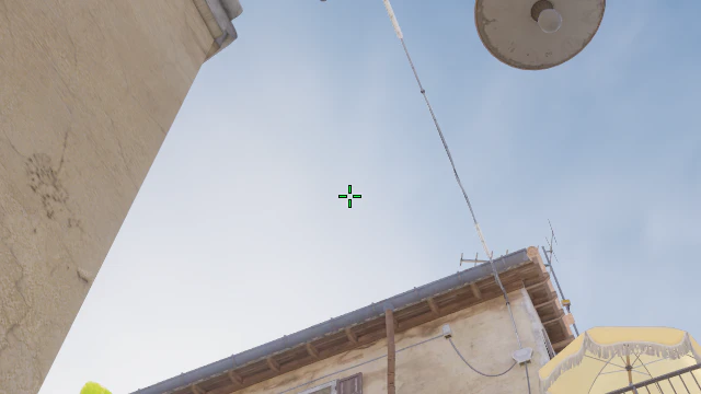 Where to aim before releasing the throw