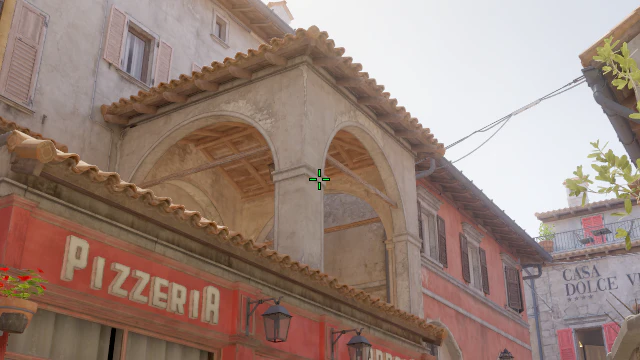 Where to aim before releasing the throw
