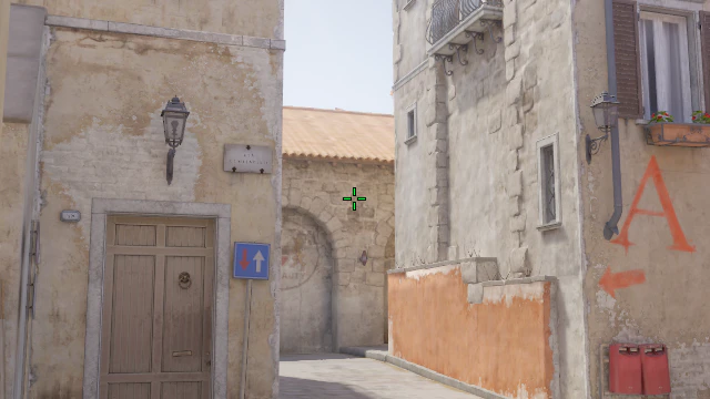 Where to aim before releasing the throw