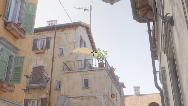 Where to aim before releasing the throw