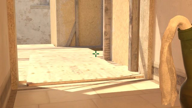 Where to aim before releasing the throw