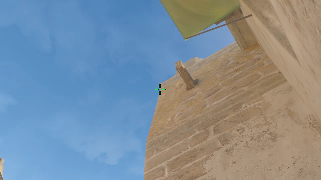 Where to aim before releasing the throw