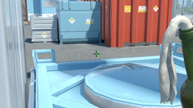Where to aim before releasing the throw