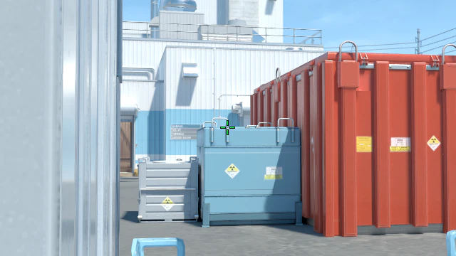 Where to aim before releasing the throw