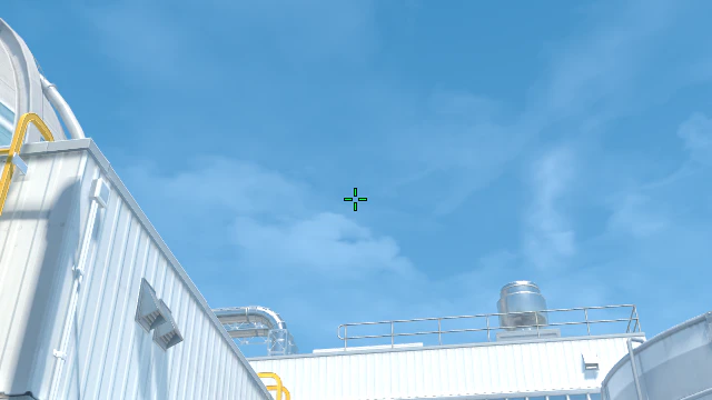 Where to aim before releasing the throw