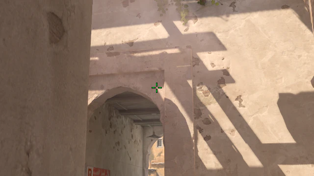 Where to aim before releasing the throw