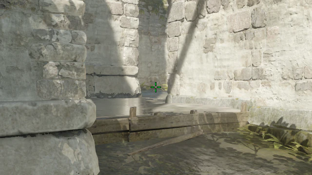 Where to aim before releasing the throw