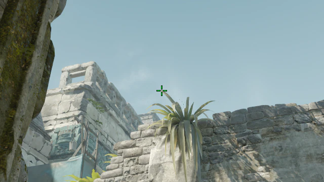 Where to aim before releasing the throw
