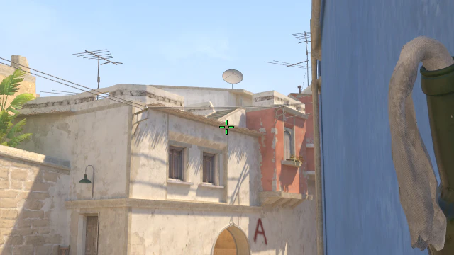 Where to aim before releasing the throw