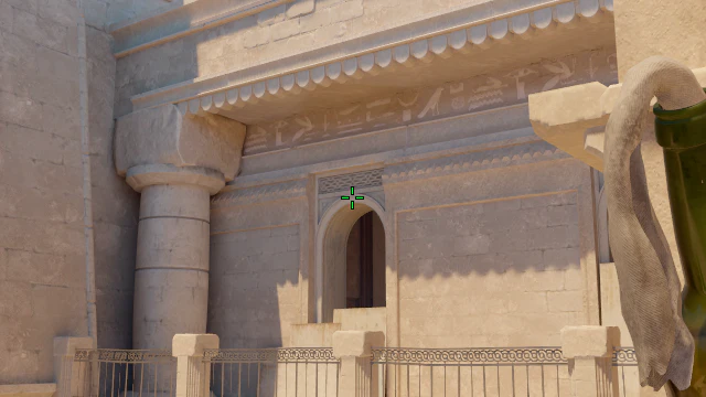 Where to aim before releasing the throw