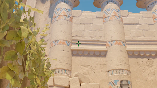 Where to aim before releasing the throw