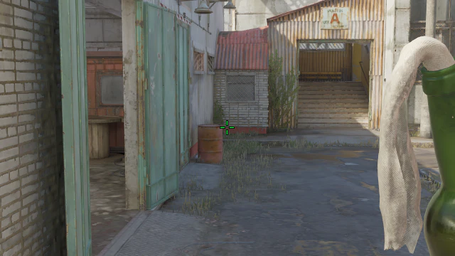 Where to aim before releasing the throw