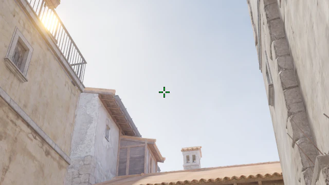 Where to aim before releasing the throw