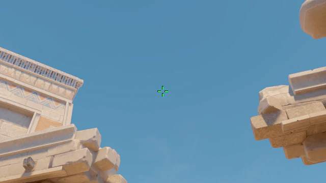 Where to aim before releasing the throw