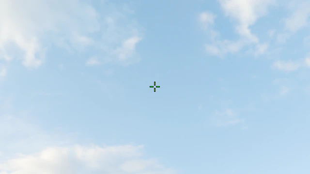 Where to aim before releasing the throw