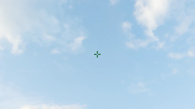 Where to aim before releasing the throw
