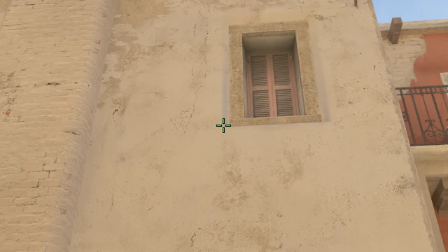 Where to aim before releasing the throw