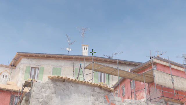 Where to aim before releasing the throw