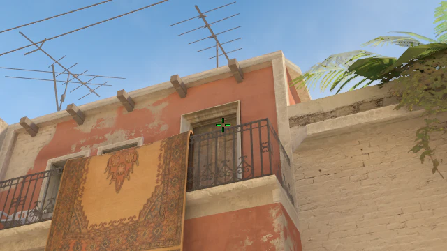 Where to aim before releasing the throw