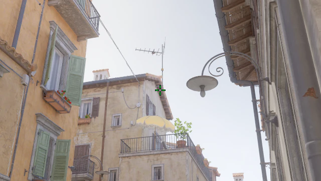 Where to aim before releasing the throw