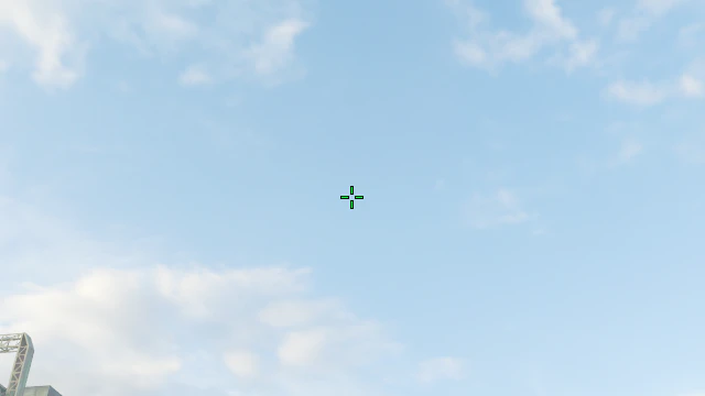 Where to aim before releasing the throw