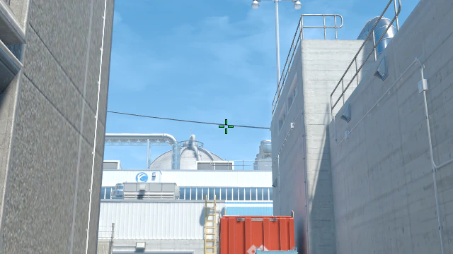 Where to aim before releasing the throw