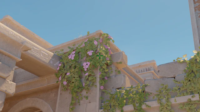 Where to aim before releasing the throw