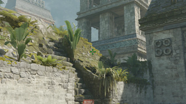 Where to aim before releasing the throw