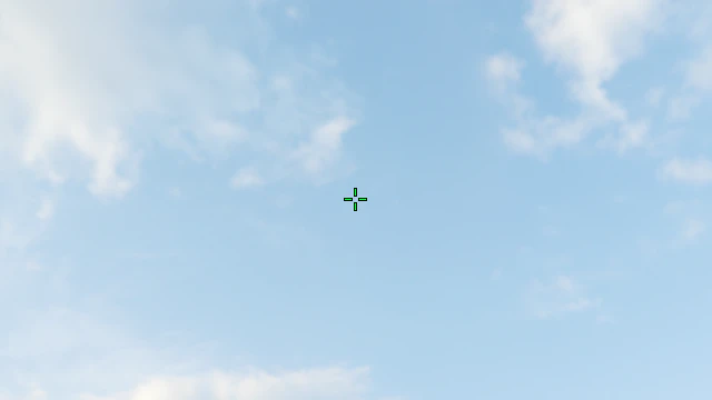 Where to aim before releasing the throw