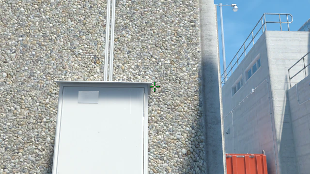 Where to aim before releasing the throw