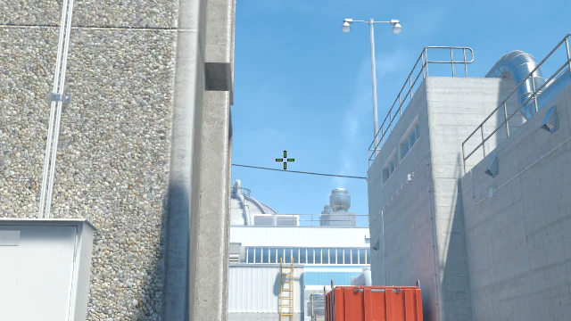 Where to aim before releasing the throw