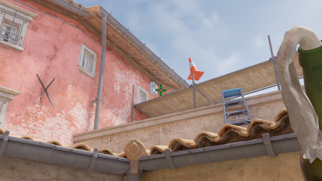 Where to aim before releasing the throw