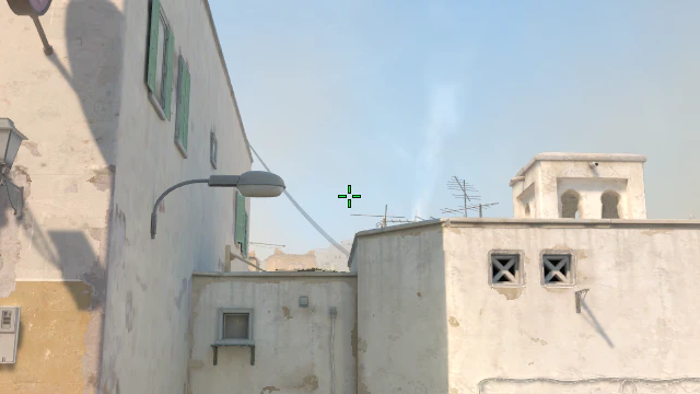 Where to aim before releasing the throw