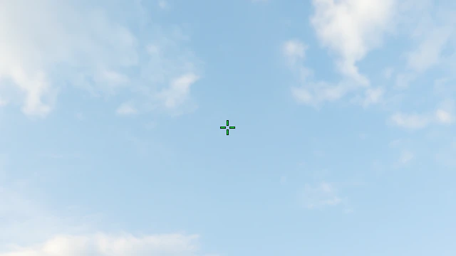 Where to aim before releasing the throw