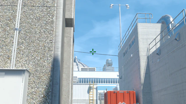 Where to aim before releasing the throw